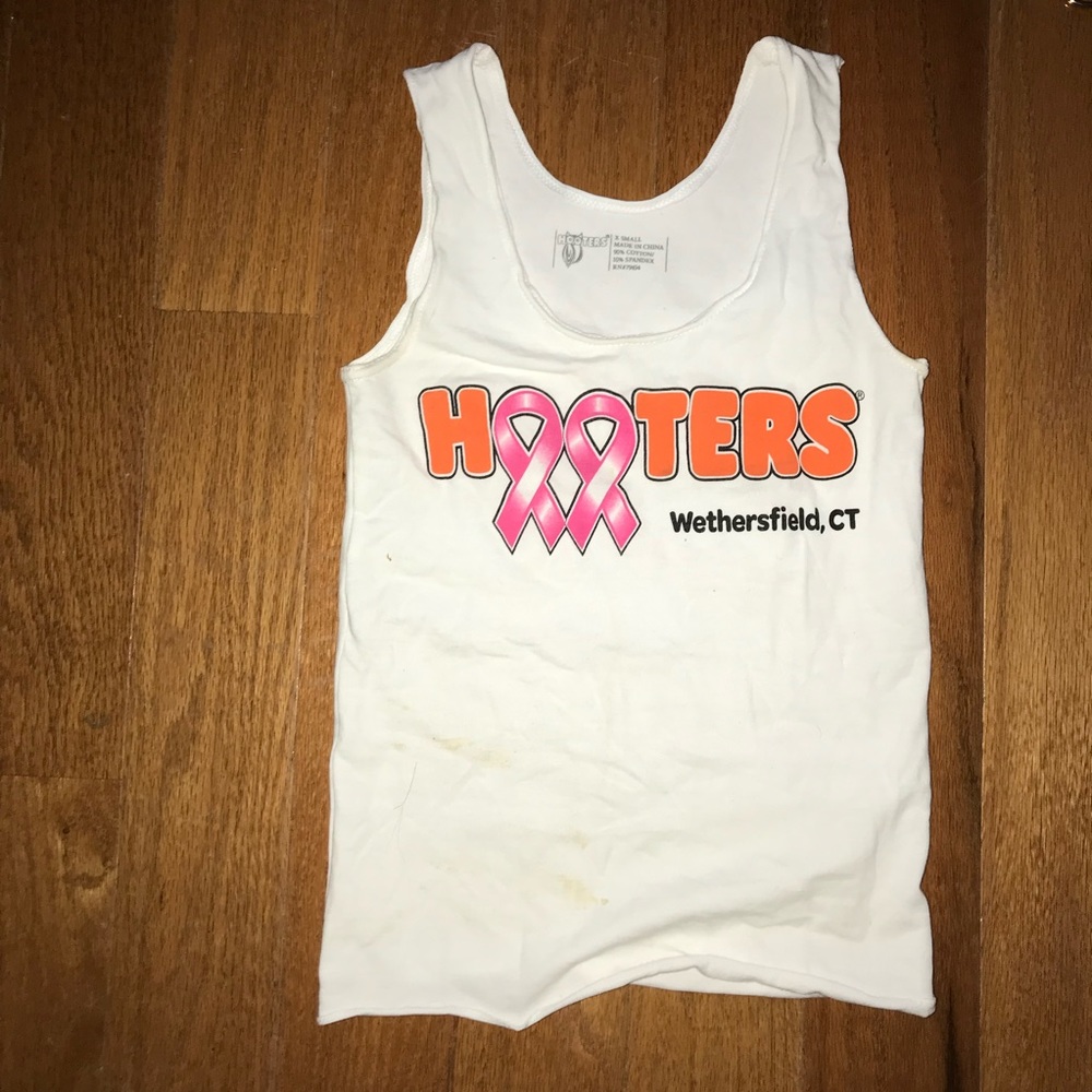 Hooters Breast Cancer Awareness tank